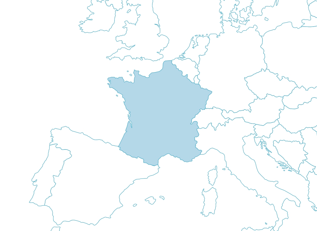 フランスのマップ