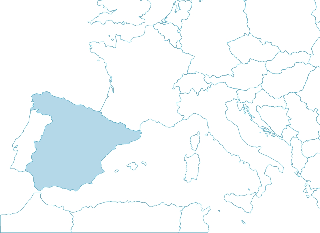 スペインのマップ